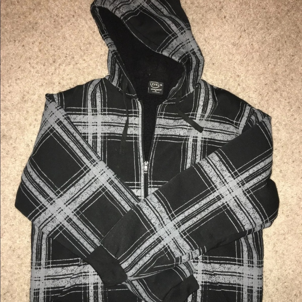 Sherpa Lined zip hoodie